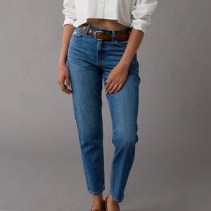 American Eagle Stretch Mom Jeans Medium Blue Size 4 Regular High Rise